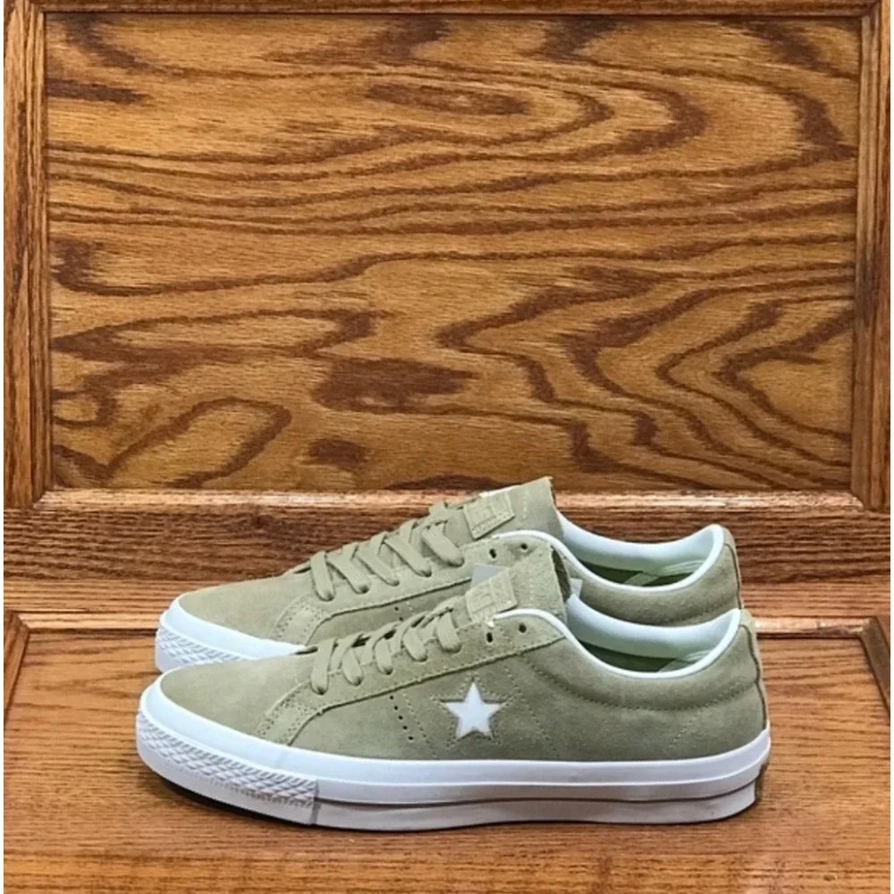 Converse One Star Suede Ox Sandy White Tan Sneakers 153965C Size Men 7
